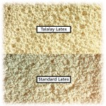 Het verschil in textuur tussen Talalay en normaal latex
